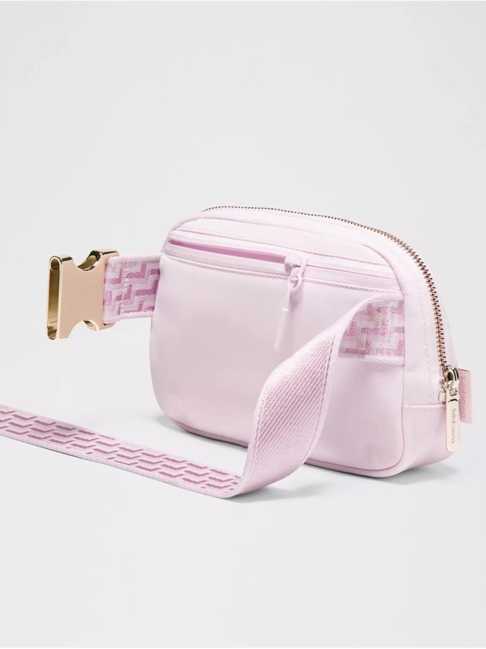 Lululemon Everywhere Belt Bag 1L L Monogram Metallic Blissful Pink/Gold - RARE - Picture 3 of 15
